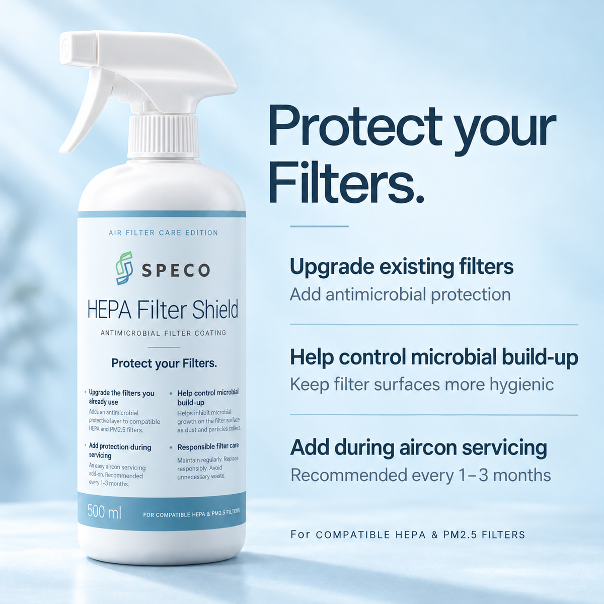 Speco HEPA Filter Shield