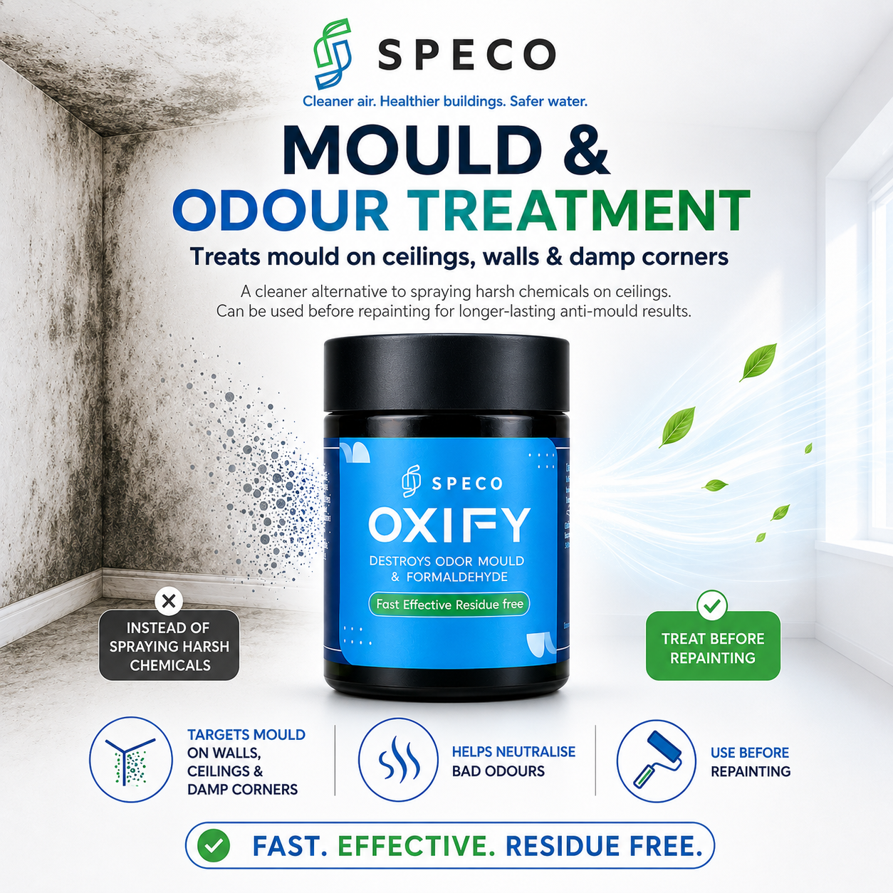 Oxify – Mould, Musty Smell &amp; Formaldehyde Treatment in 30 Minutes